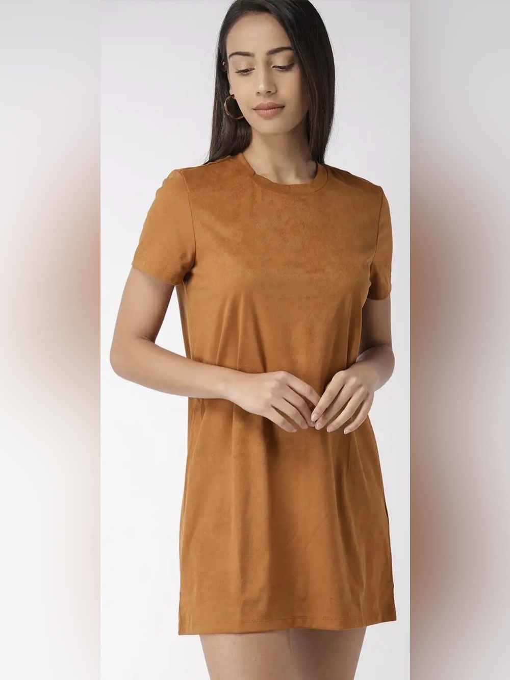 RETRO Forever 21!! Faux Suede Shift Dress